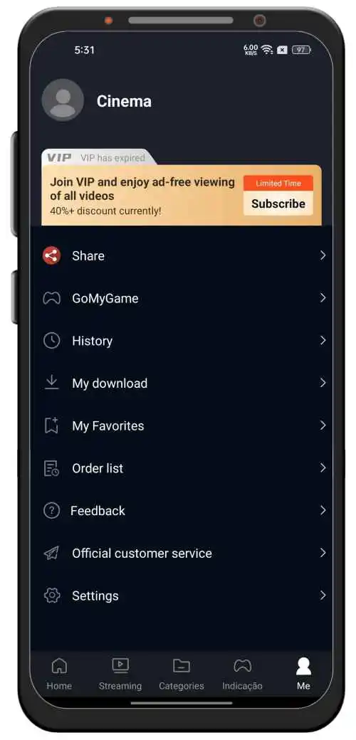 Cinema APK Baixar gratuito