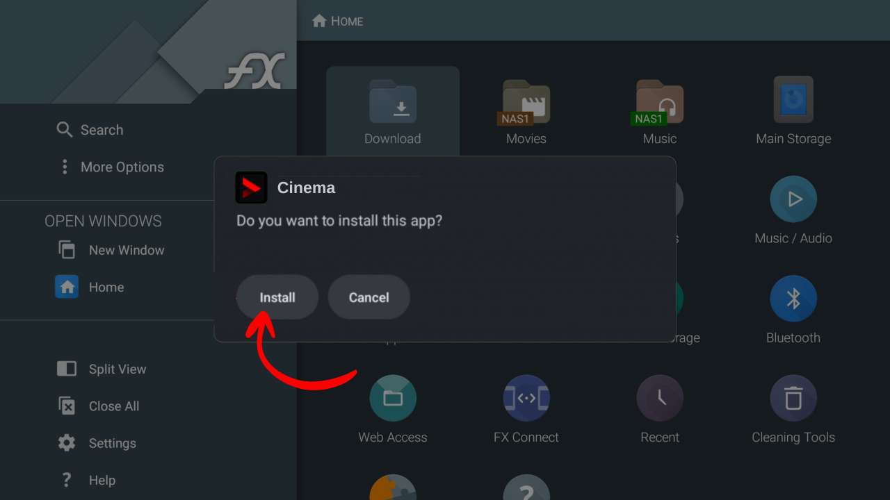 Instalar Cinema APK