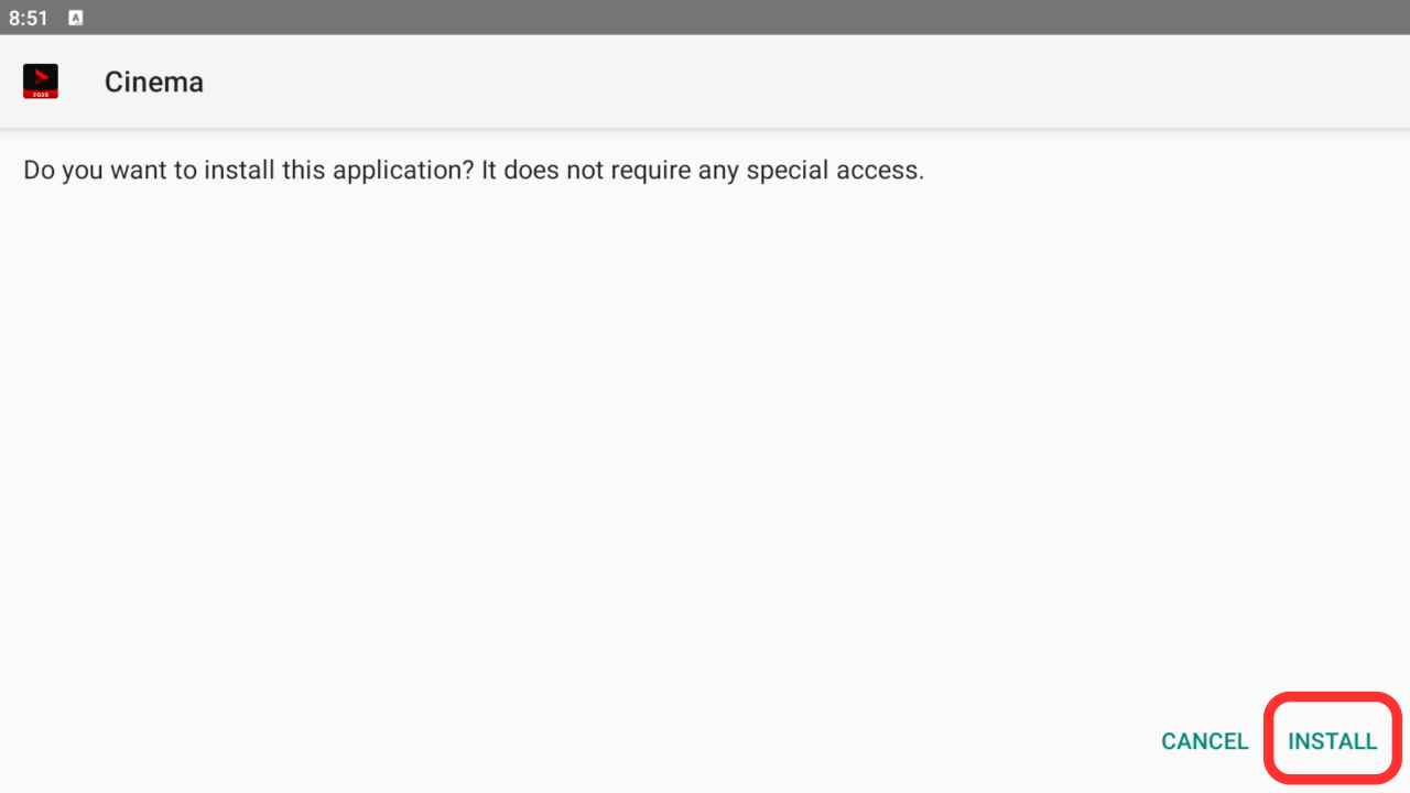 Instale o Cinema APK através do BlueStacks